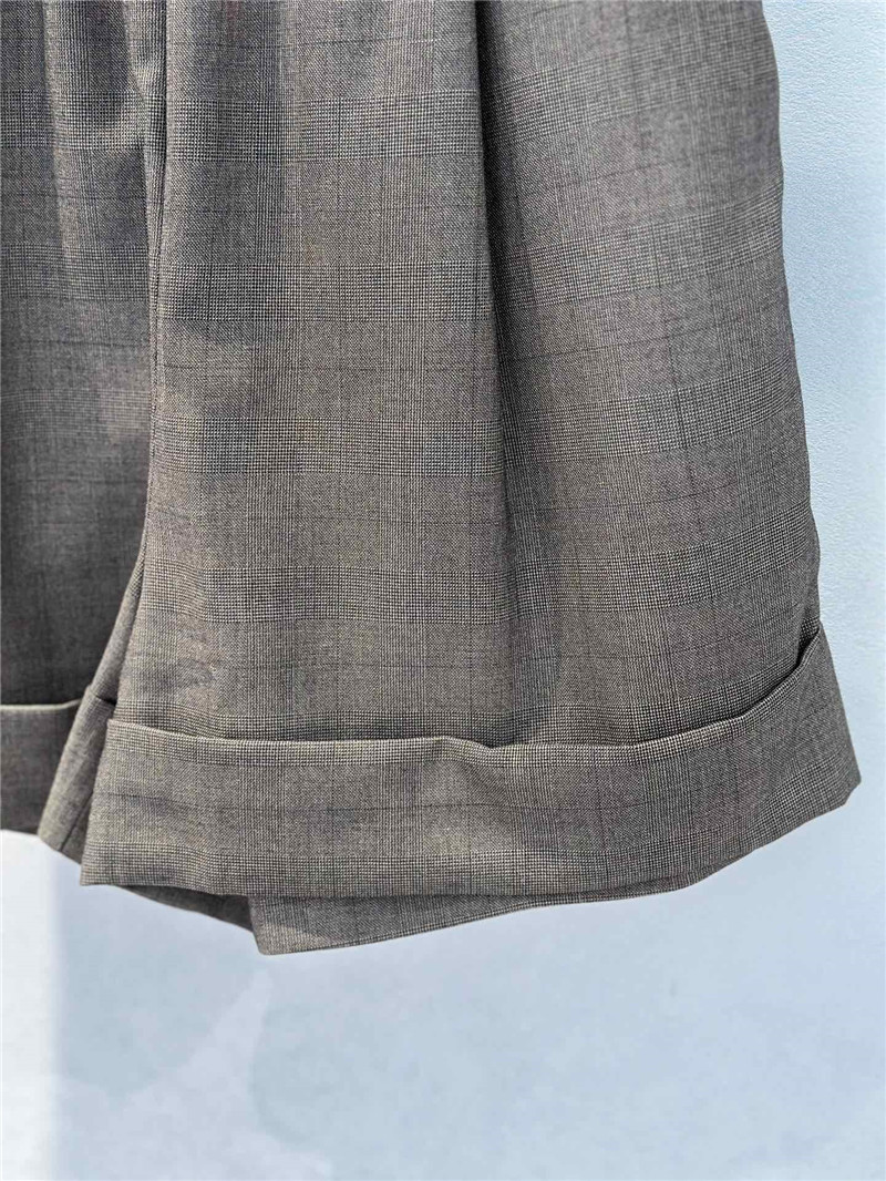 M1um1u dark pattern hem shorts replica clothing sites