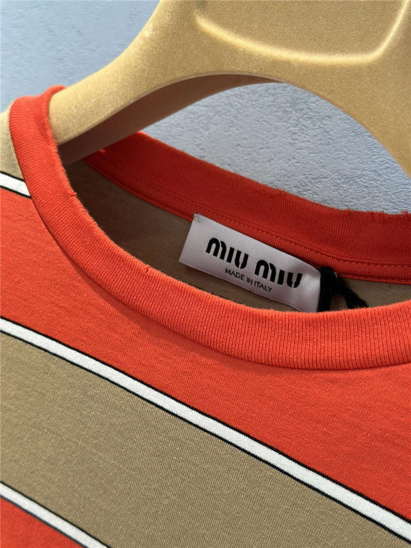 M1um1u black label long sleeve t-shirt replica clothes