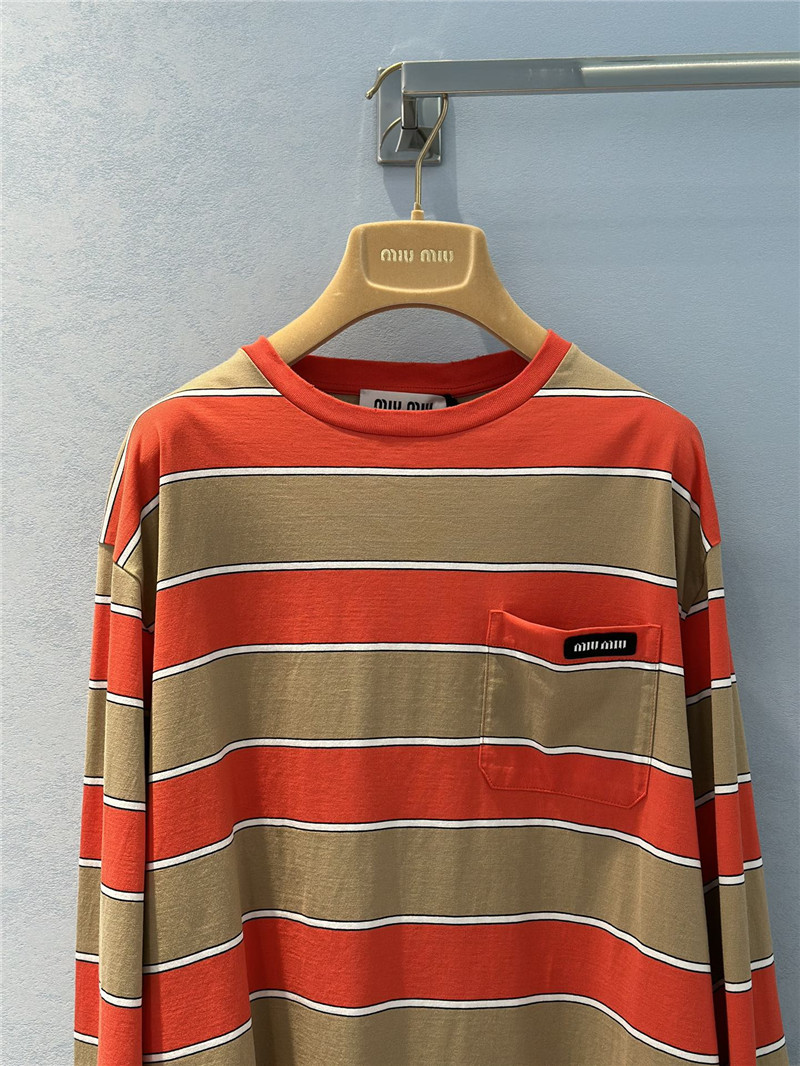 M1um1u black label long sleeve t-shirt replica clothes