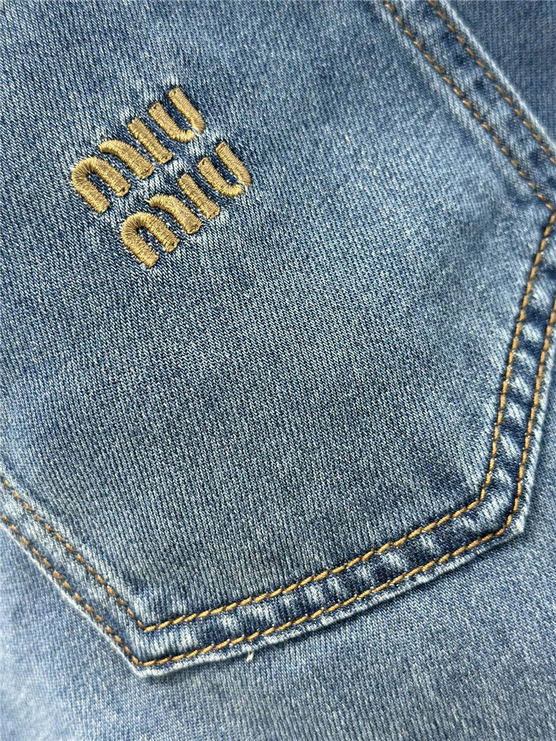 M1um1u mid-low waist straight pants replica d&g clothing