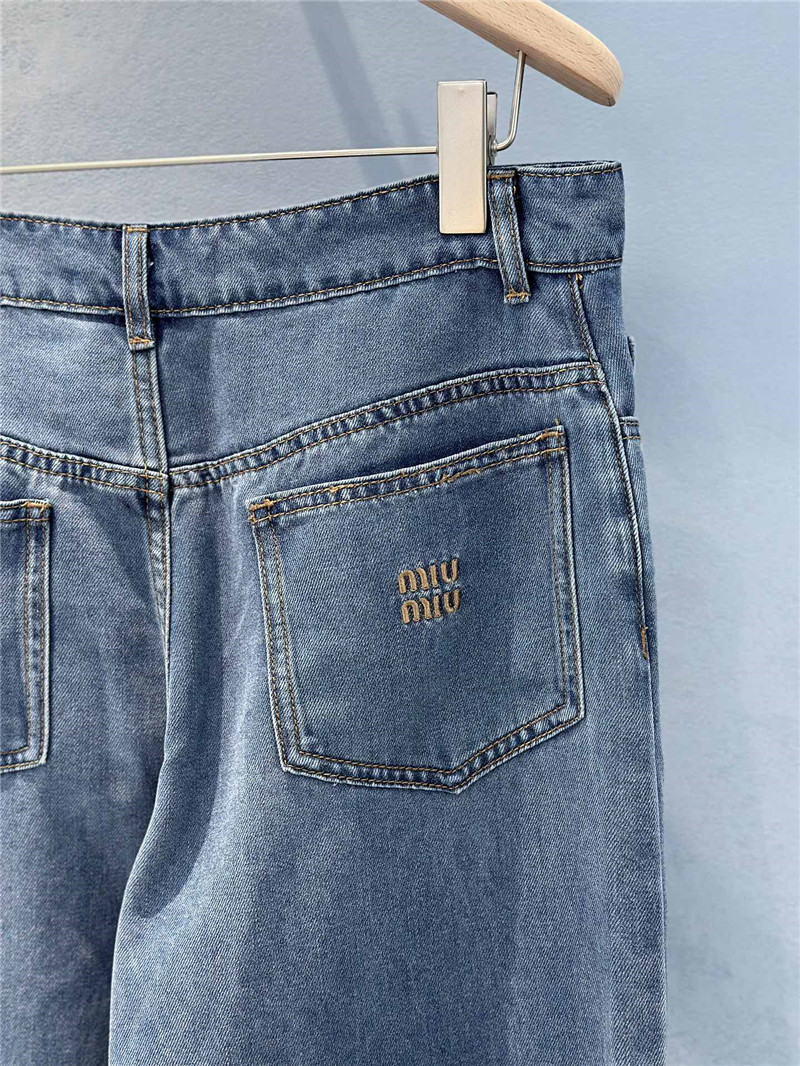 M1um1u mid-low waist straight pants replica d&g clothing