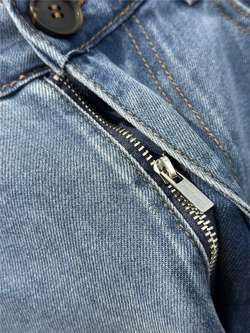 M1um1u mid-low waist straight pants replica d&g clothing