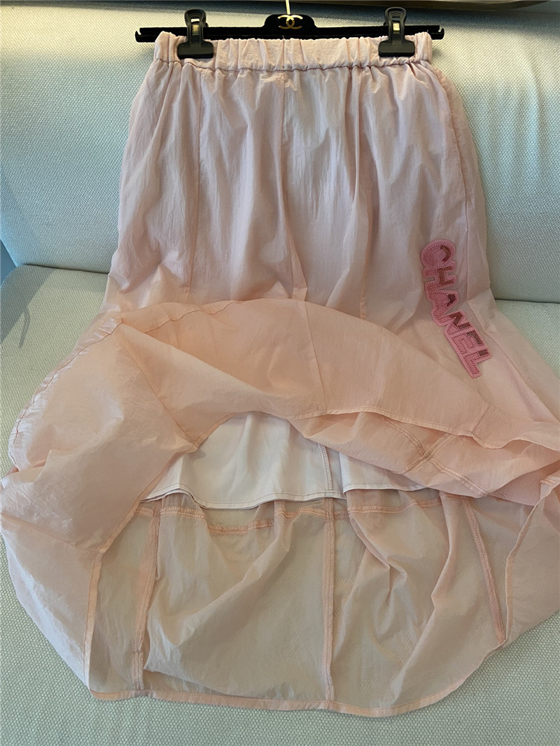 Ch**el new see-through pink skirt replicas clothes