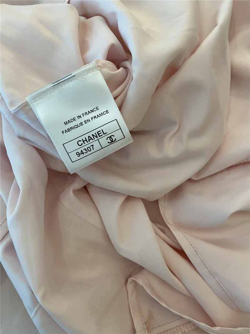 Ch**el new see-through pink skirt replicas clothes