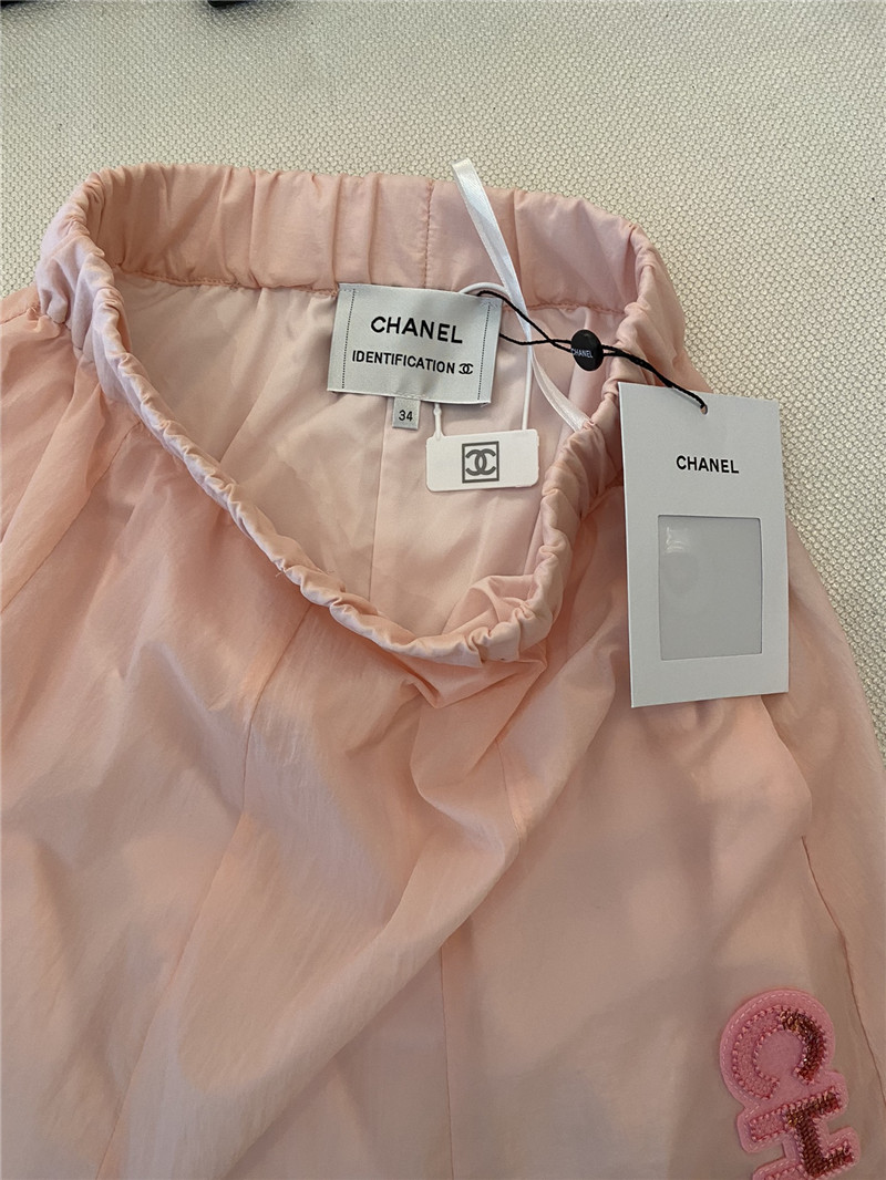 Ch**el new see-through pink skirt replicas clothes
