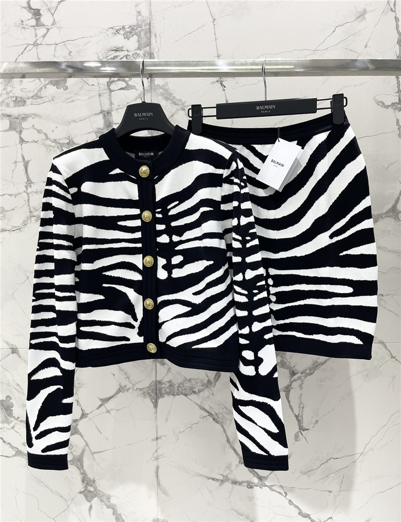 Balmain color block zipper hip skirt replica clothes