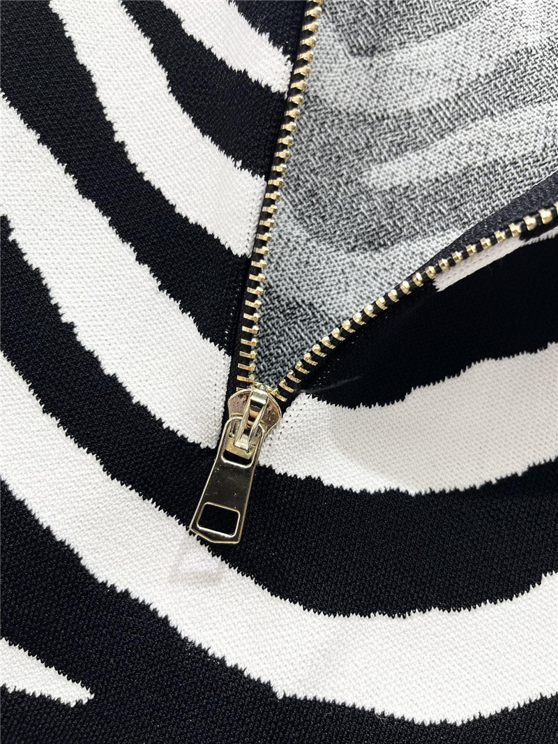 Balmain color block zipper hip skirt replica clothes