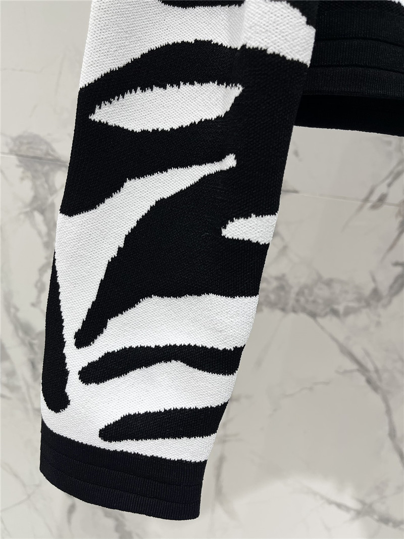 Balmain color block shoulder pad cardigan replica clothing sites