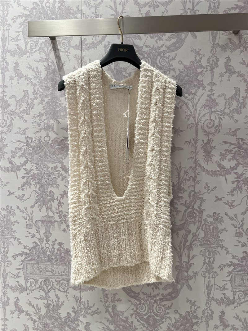 D10r chunky knit sleeveless vest replica d&g clothing