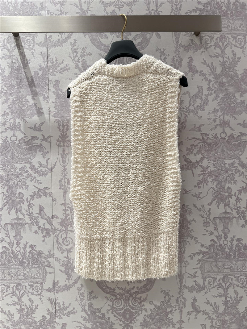 D10r chunky knit sleeveless vest replica d&g clothing
