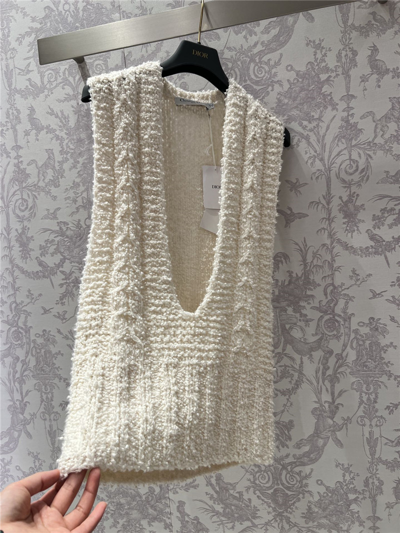 D10r chunky knit sleeveless vest replica d&g clothing