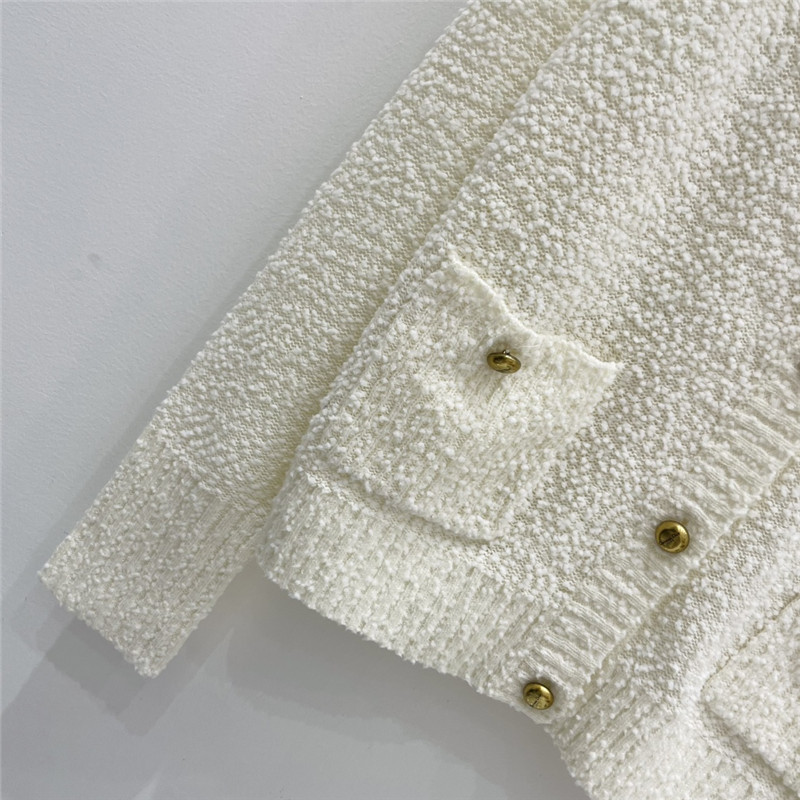 D10r wool pom pom cardigan replica designer clothes