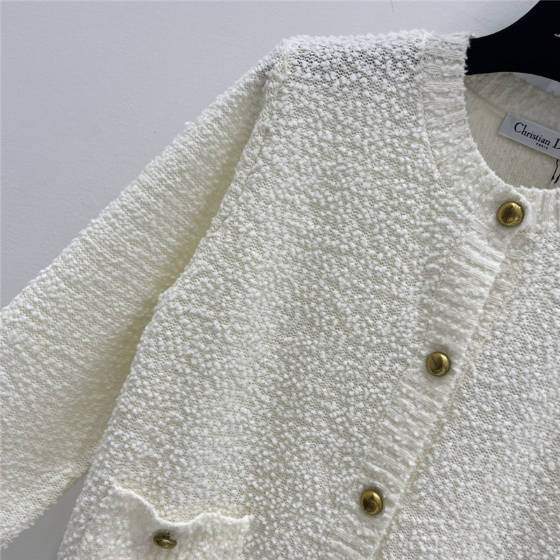 D10r wool pom pom cardigan replica designer clothes