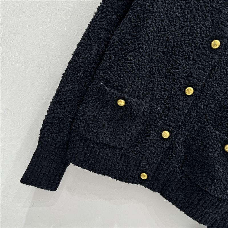 D10r wool pom pom cardigan replica designer clothes