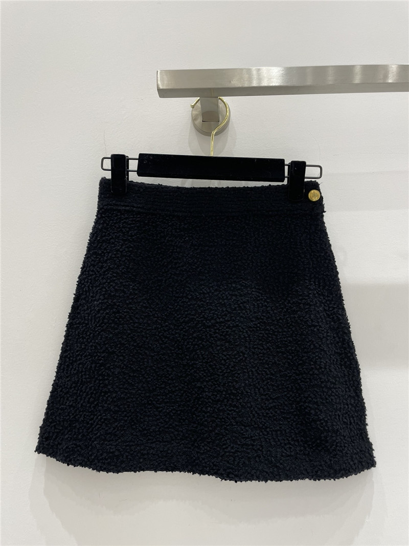D10r wool pom pom skirt replica d&g clothing