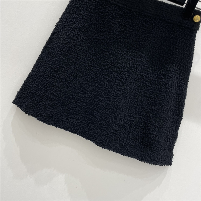 D10r wool pom pom skirt replica d&g clothing