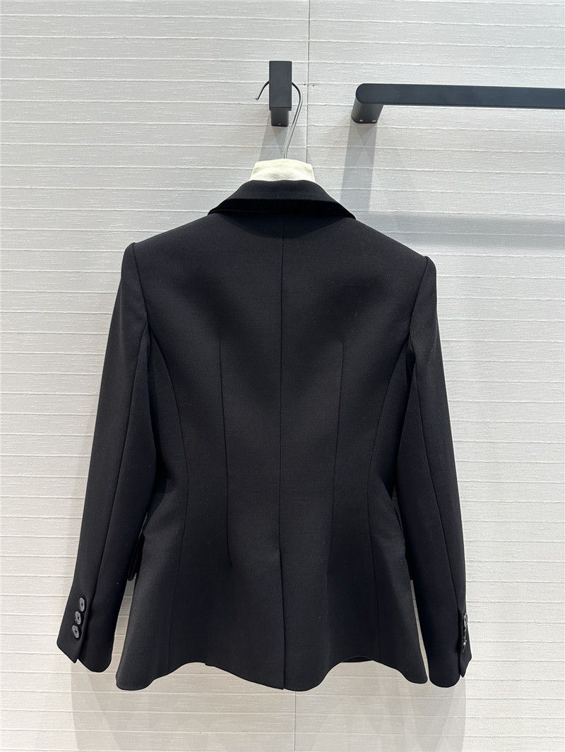 D10r velvet trim double breasted suit jacket replica d&g clothing