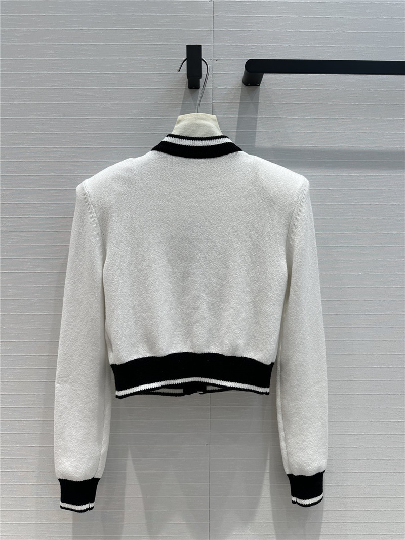 Balmain gold button knitted short cardigan replica clothes