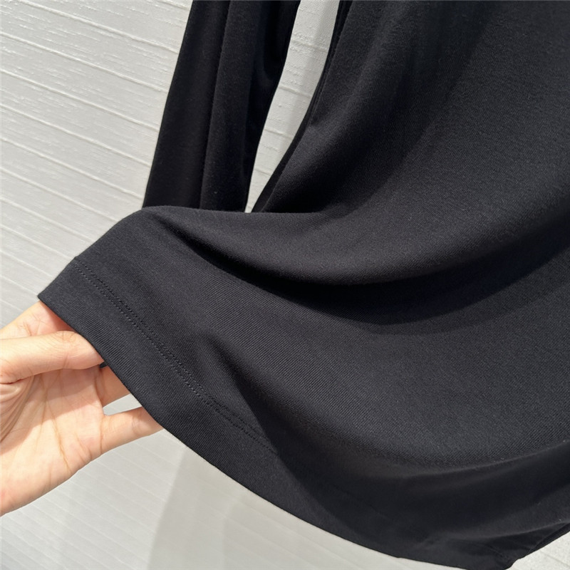 L0ew* knot embroidered bottoming shirt replica clothing