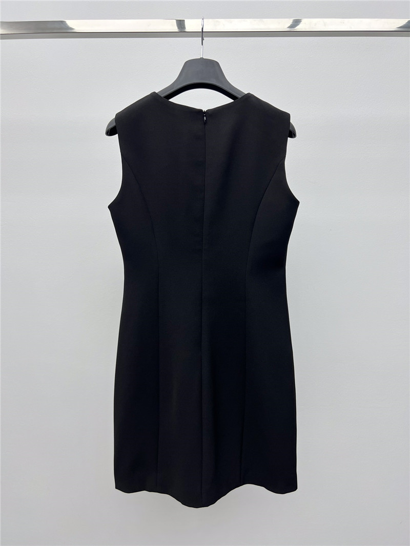 Balmain gold button little black dress replica d&g clothing