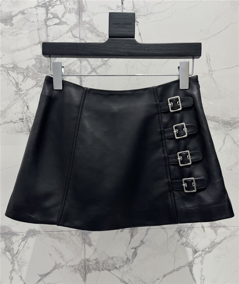 Y51 versatile leather skirt replica clothes
