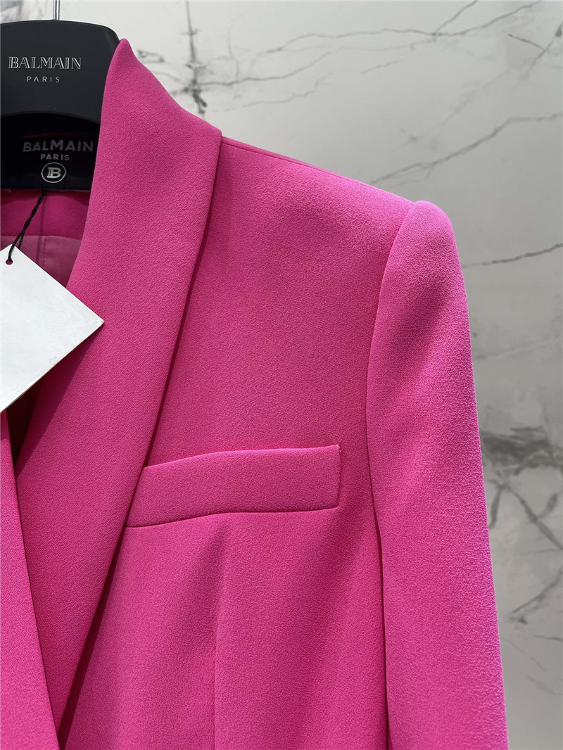 Balmain double-breasted gold buttoned suit replica clothing