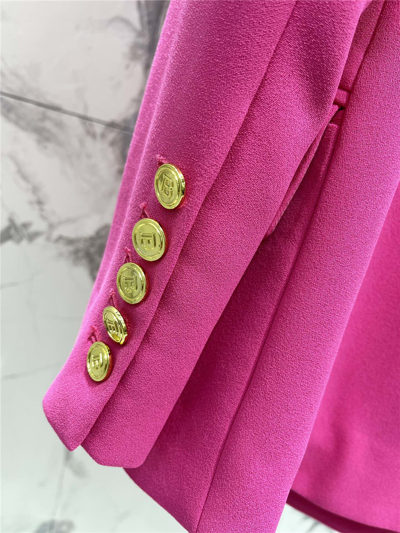 Balmain double-breasted gold buttoned suit replica clothing