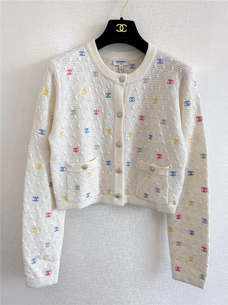 Ch**el crew neck cardigan replica d&g clothing