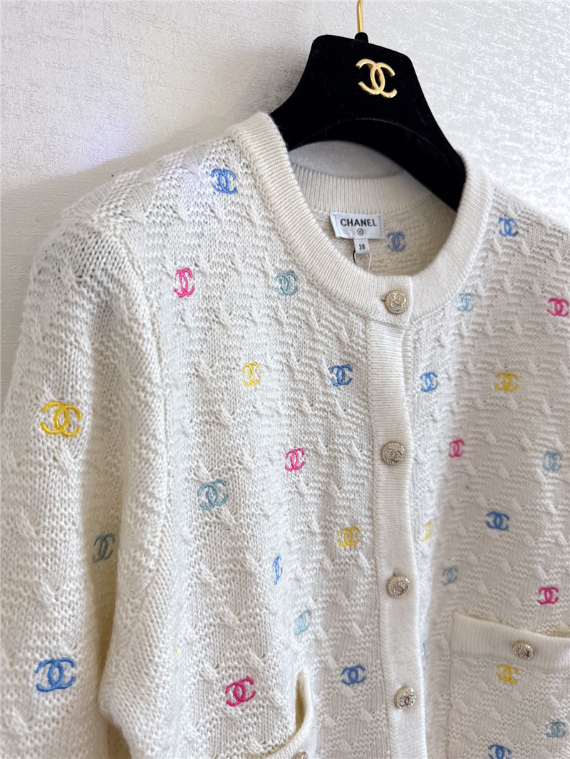 Ch**el crew neck cardigan replica d&g clothing