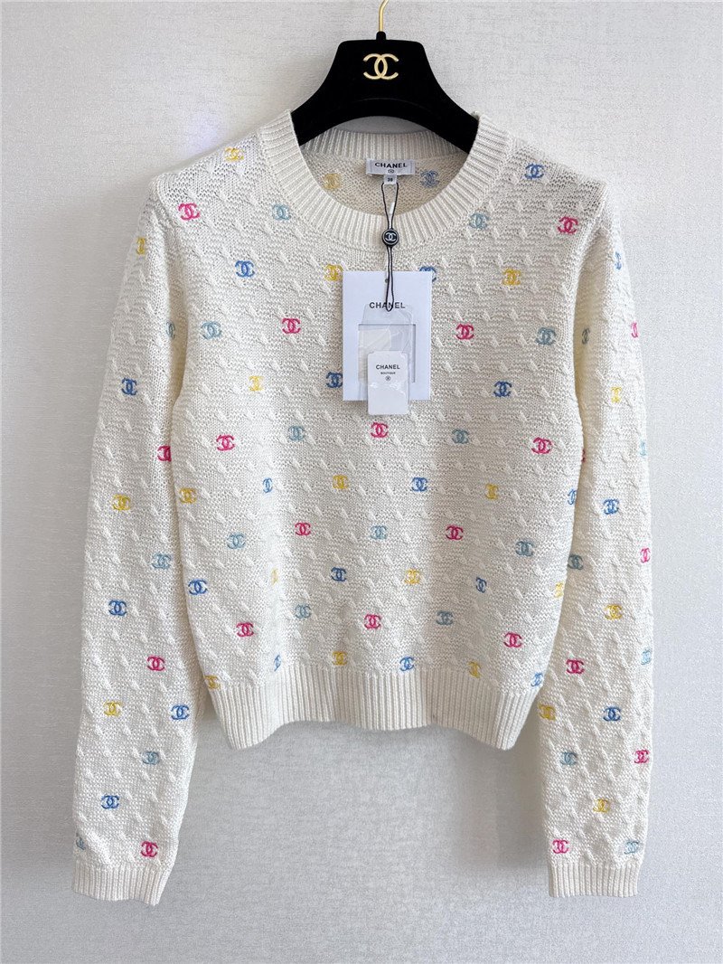 Ch**el round neck long sleeve replica designer clothes