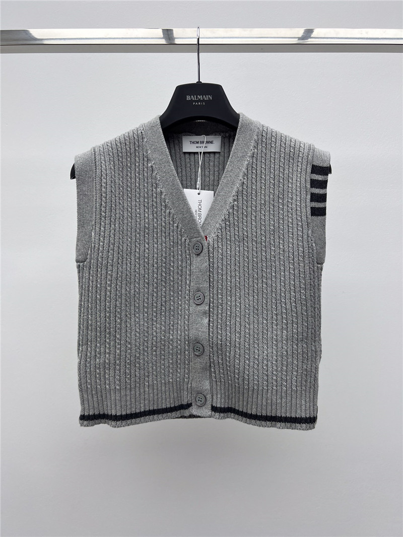 Thom browne V-neck vest replica clothing sites