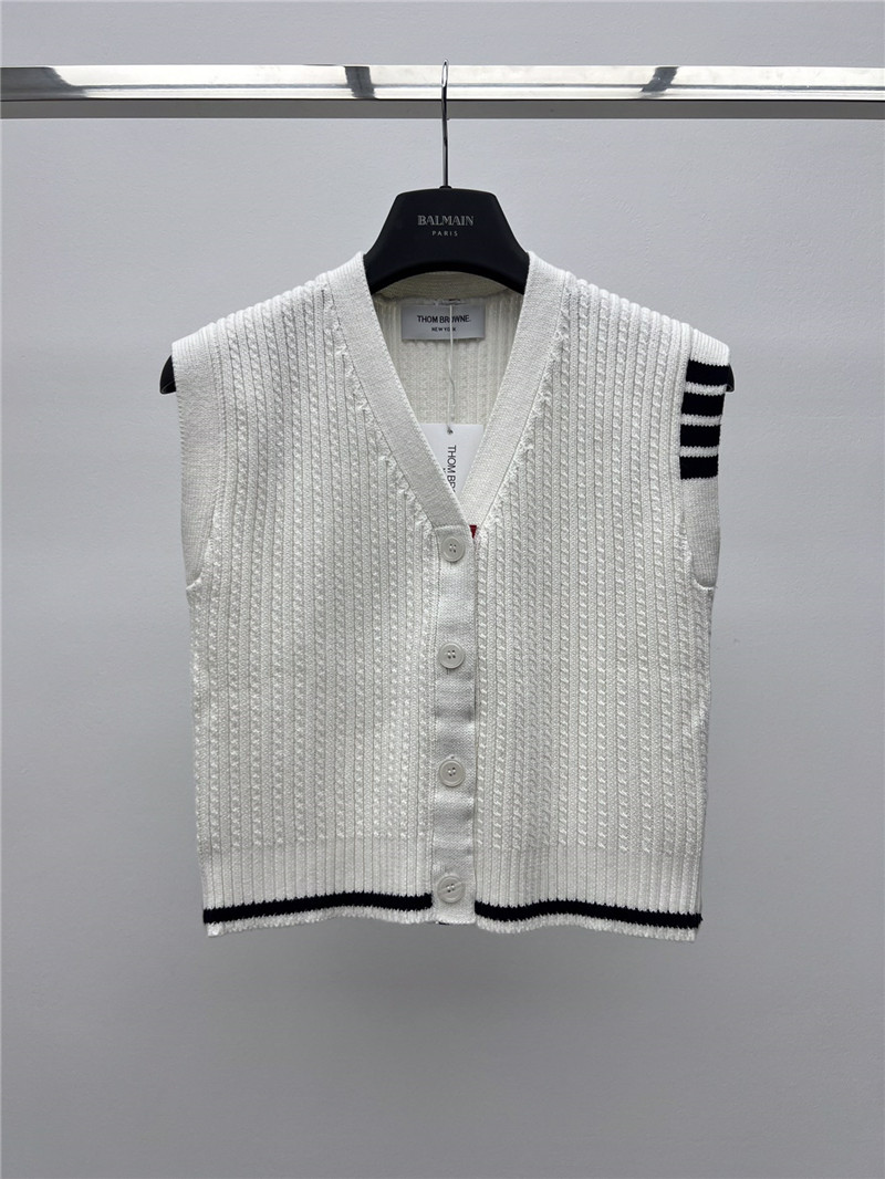 Thom browne V-neck vest replica clothing sites