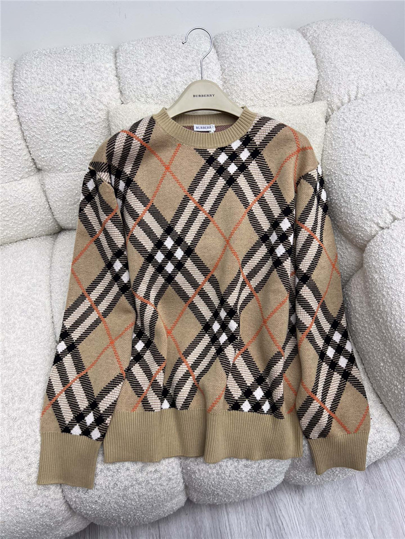 Bv*b*rry check pullover sweater replica clothing sites