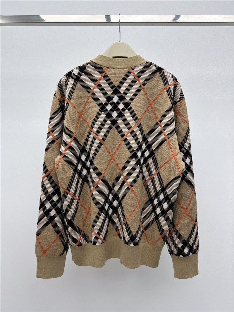 Bv*b*rry checked wool cardigan replica d&g clothing