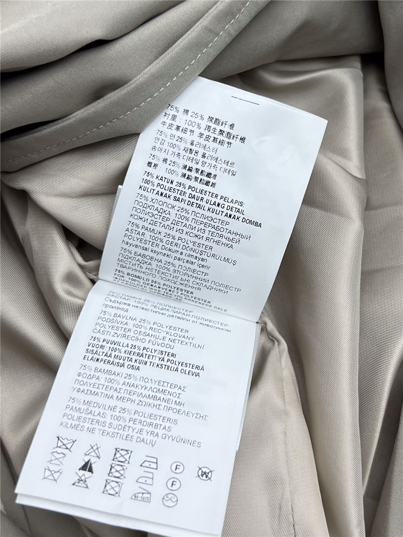 M1um1u double-breasted belted trench coat replica clothing sites