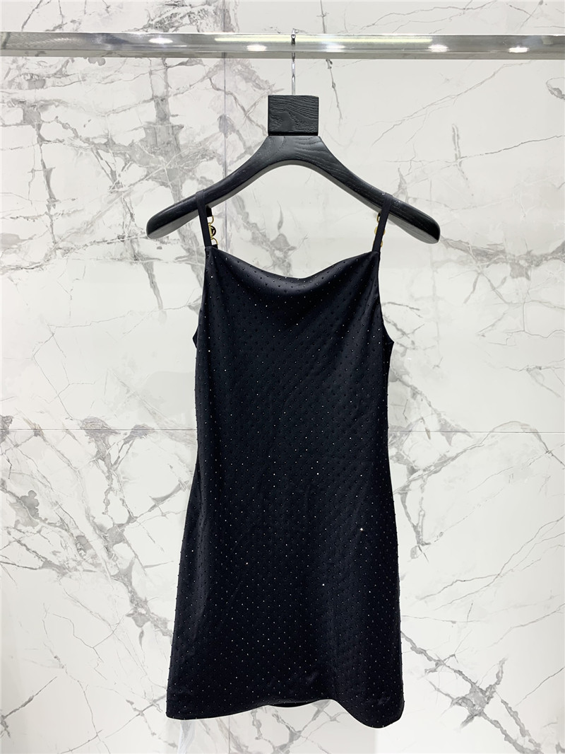 Versace satin rhinestone suspender dress replica d&g clothing