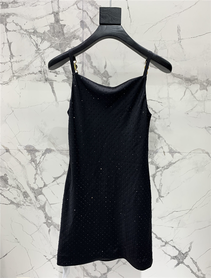 Versace satin rhinestone suspender dress replica d&g clothing