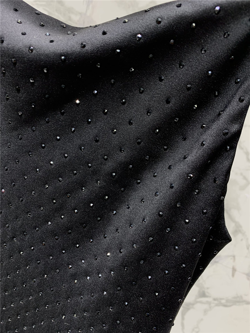 Versace satin rhinestone suspender dress replica d&g clothing