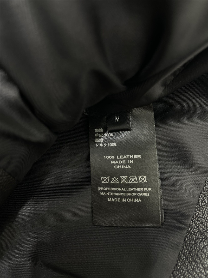 Pra*a short pu leather jacket replicas clothes