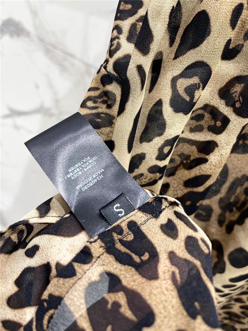 Y51 backless leopard print small camisole replica d&g clothing