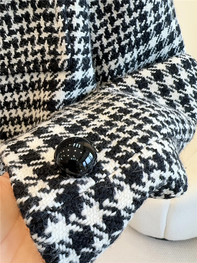 Ce1i*e wool houndstooth coat replica designer clothes