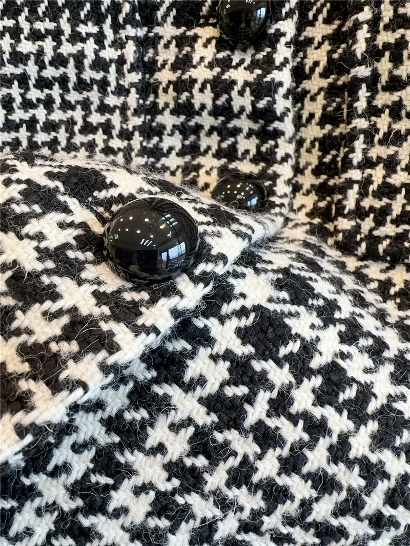 Ce1i*e wool houndstooth coat replica designer clothes