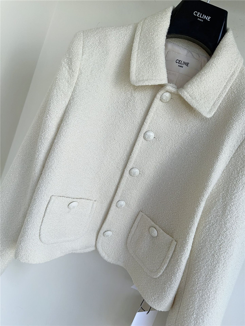 Ce1i*e wool tweed coat replica clothing sites