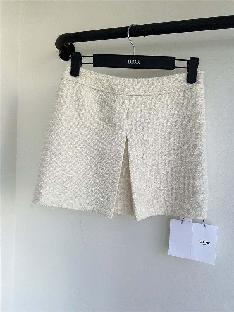 Ce1i*e wool tweed skirt replica d&g clothing