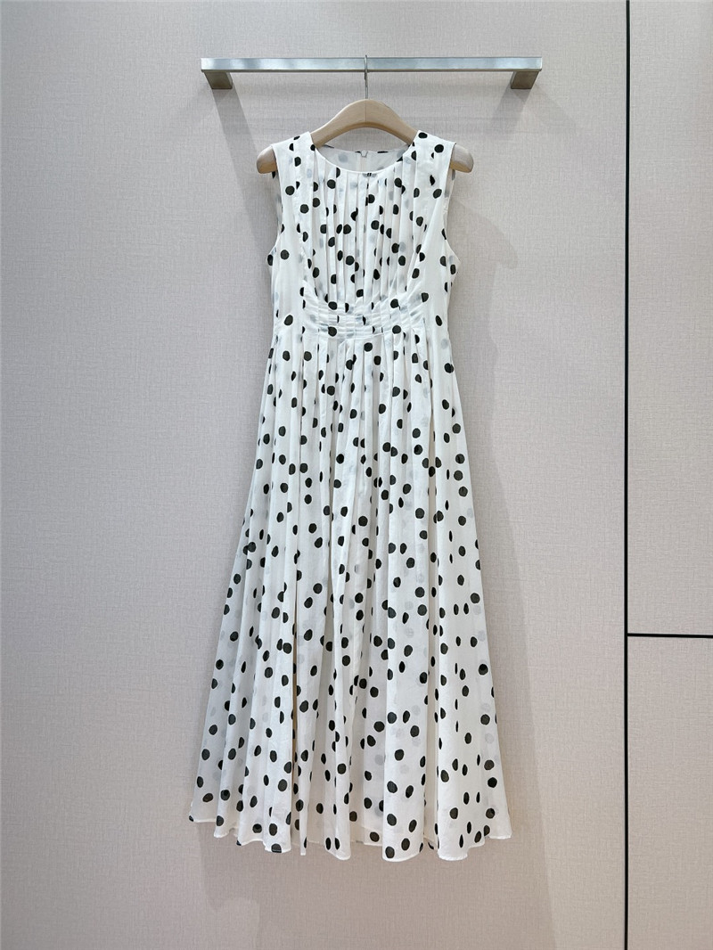 Vanitoo romantic polka dot print dress replicas clothes