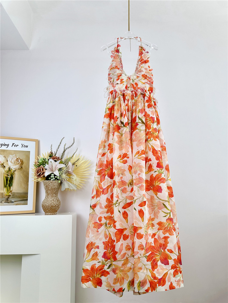 zimm U-line long dress replica d&g clothing