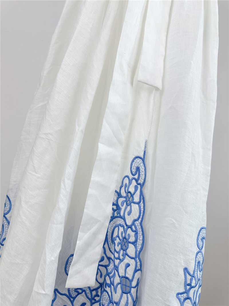 zimm embroidery detail long dress replica clothes