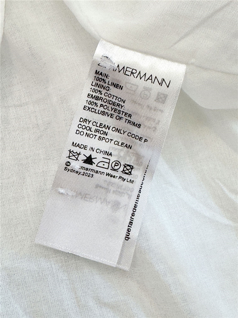 zimm embroidery detail mini dress replica designer clothes