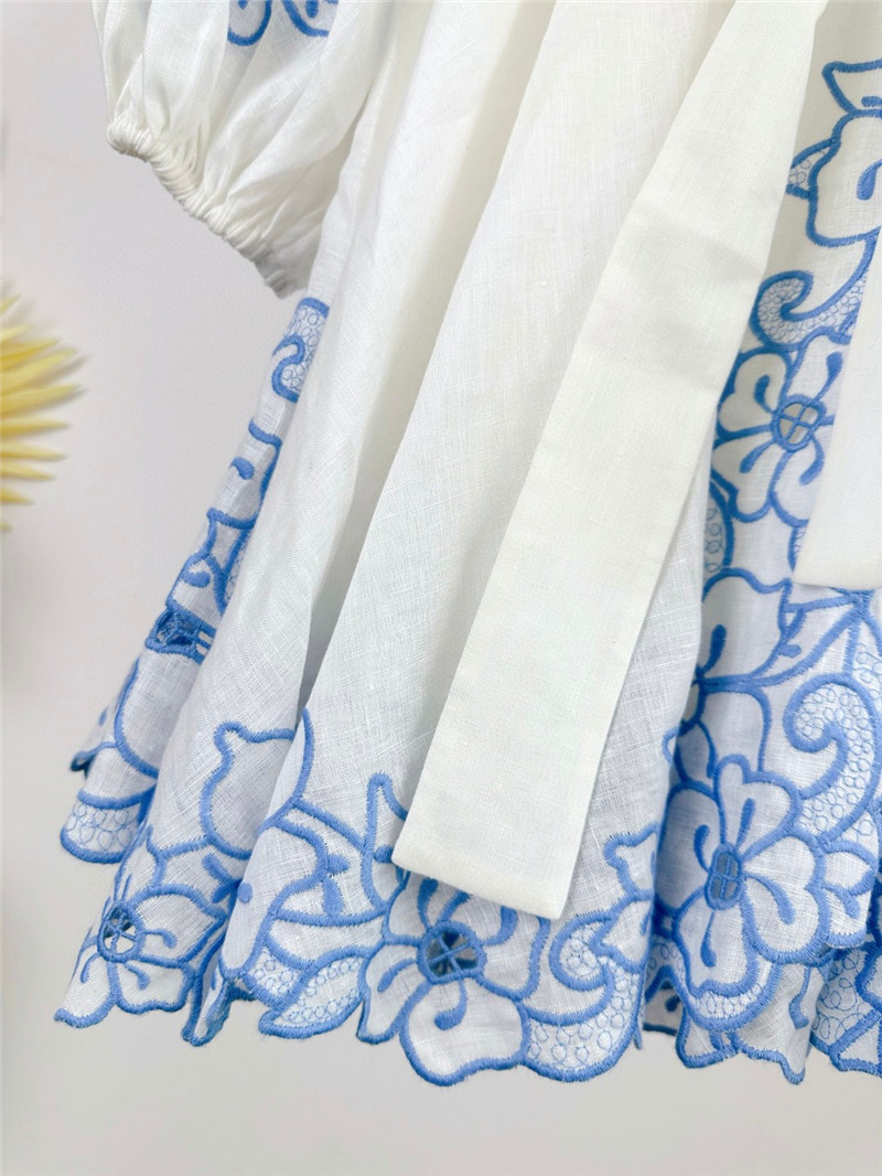 zimm embroidery detail mini dress replica designer clothes