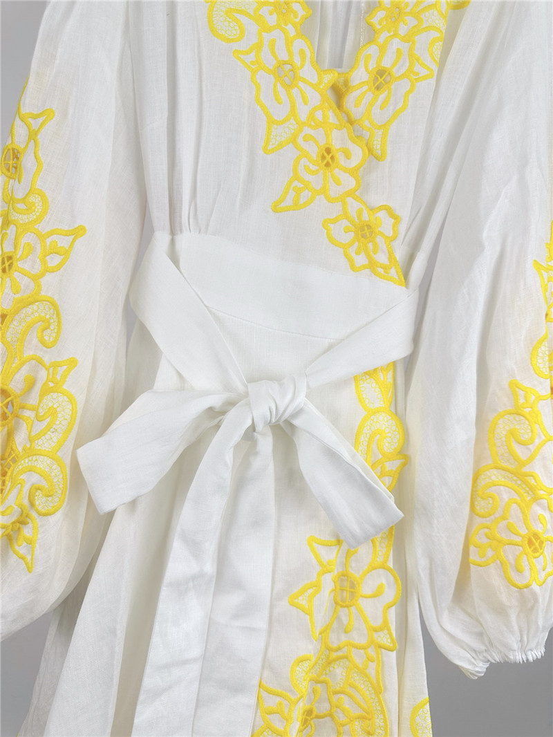 zimm embroidery detail mini dress replica designer clothes